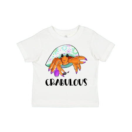 

Inktastic Crabulous Cute Hermit Crab with Purple Nail Polish Boys or Girls Toddler T-Shirt