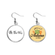 thumbnail image 1 of Por el camino inglés cita Pendiente del lóbulo de la joyería del pendiente de la hoja del otoño Unbranded  M, 1 of 3