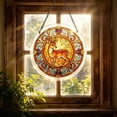 thumbnail image 6 of AZXY Deer Acrylic Puzzle Suncatcher, 7.87 Inch Stained Glass Window Hanging Decorations, Sun Catcher Indoor Outdoor Home Garden Ornament Gift For Adults Women Mom, 6 of 7