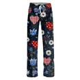 thumbnail image 6 of Youpwaven Women's Valentine's Day Heart Printed Sleep Pants - Cozy Pajama Bottoms, Drawstring Waist Comfortable Loungewear for Valentine Nights, 6 of 7