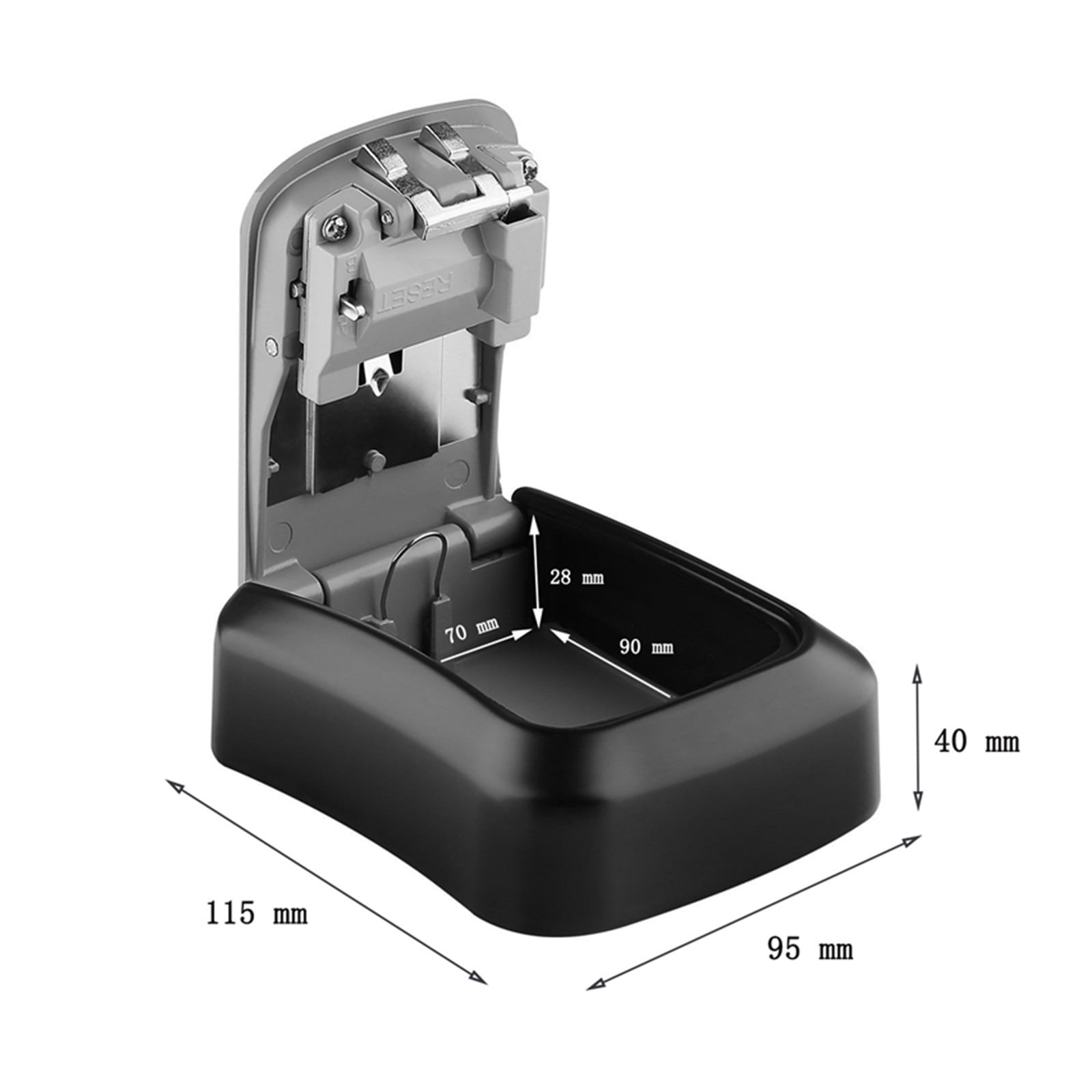 Password Key Storage Lock Box ,Safe Waterproof 4 Digits Combination Walling Installation Keybox For Home Outdoor ,Prevent Theft