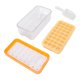 thumbnail image 1 of Bandeja para cubitos de hielo de una sola capa con tapa y caja de almacenamiento de hielo, molde para hacer hielo de silicona para cocina casera, amarillo, 1 of 5
