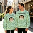 thumbnail image 2 of CAIVO Leopard Print Men Women Unisex Pet Pouch Hoodie Cat Sweatshirt with Zipper Pouch Pocket for Dogs Long Sleeve Tops, 2 of 5