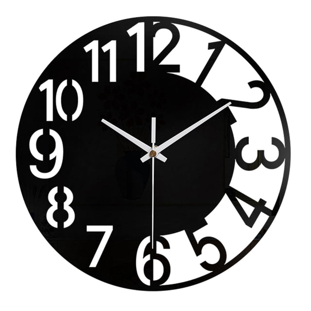 Reloj de pared acrílico Reloj de pared redondo Estilo moderno Fácil de leer Reloj de pared grande Reloj decorativo para sala de