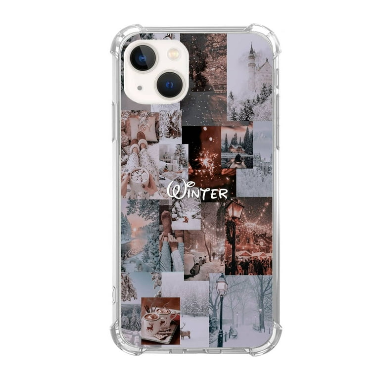 Aesthetic Winter Collage Case Compatible with iPhone 13 Mini