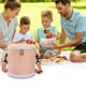 thumbnail image 5 of Fiudx Bolsa con Diseño de Bloques de Color, Elegante y Redonda, Hielera Térmica de Aluminio Resistente, Espacio Amplio para Guardar Comida, Bebidas y Refrigerios, Ideal para El Trabajo, La Escuela, P, 5 of 5