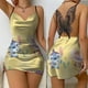 thumbnail image 3 of Vestido corto de encaje con espalda descubierta para mujer, minivestido Sexy con estampado de Disney Stitch, falda de pijama con lazo, para fiesta de verano, 2024, 3 of 5