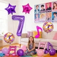 thumbnail image 3 of Set de globos Siznkore Kpop nota musical número 7 de 81 cm, 3 of 7