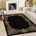 thumbnail image 3 of 1PC Floral-gilt Area Rug Partial Carpet, Lightweight Washable Easy-to-Manage Carpet Mat Festival Gift, Suitable for Living Room, Bedroom, Dining Room, Office, Balcony, Room Accessones, 3 of 10