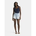 thumbnail image 2 of Time and Tru Women's Destructed 4" Denim Short, sizes 2-20, 2 of 5