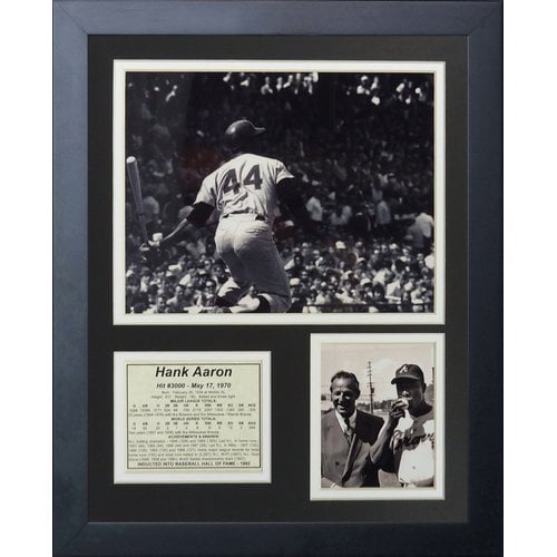 Legends Never Die Hank Aaron - 3000th Hit Framed Memorabilia
