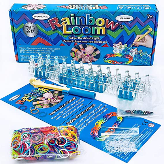 komen Memoriseren Onbeleefd Rainbow Loom The Original Rainbow Loom with Metal Hook 2.0 Crafting Starter  Kit Set - Walmart.com