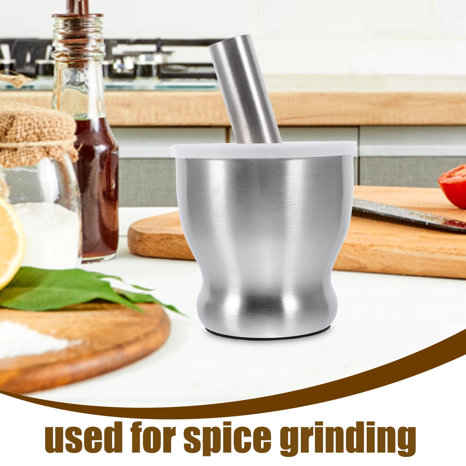 Raindrops 1Set Garlic Grinder Masher Stainless Steel for Garlic and Ginger Grinding in Kitchen 11.8x7.9x3.9in