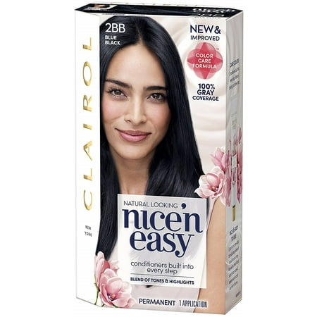 4 Pack Nice N Easy 2bb Natural Blue Black Permanent Hair Color