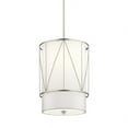 thumbnail image 4 of 1 Light Pendant With Transitional Inspirations 18.25 Inches Tall By 12 Inches Wide-Satin Nickel Finish    -Traditional Installation Kichler Lighting, 4 of 4