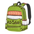 thumbnail image 1 of Disketp Fresh Sushi Mochila Escolar de Gran Capacidad y Peso Ligero, Mochila de Viaje Ideal para Escuela, Trabajo y Uso Diario, Cómoda y con Estilo, 1 of 8