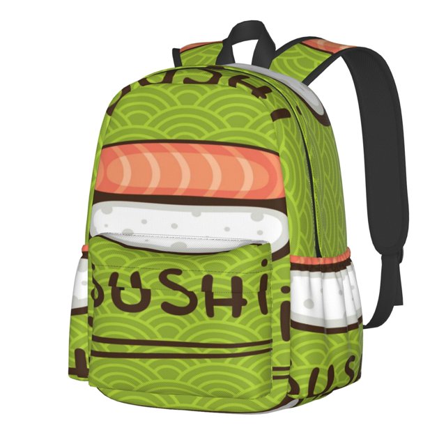 Disketp Fresh Sushi Mochila Escolar de Gran Capacidad y Peso Ligero, Mochila de Viaje Ideal para Escuela, Trabajo y Uso Diario, Cómoda y con Estilo