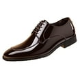 thumbnail image 2 of Qepwscx Mens Dress Shoes Lace Up Tuxedo Shoes Leather Pointed Toe Shoes for Men Loafers Boats Driving Shoes Classic Oxfords for Men Work Office Business Formal Shoes Comfortable Dress Shoes, 2 of 9