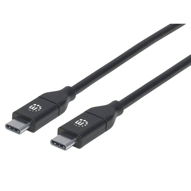 Cable USB Manhattan 355247 de USB-C M a USB-C M , Longitud 2m. Manhattan 355247