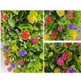 New Texas Wildflower Wreath Wall Hanging Spring Flower Rattan Circle