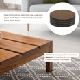thumbnail image 4 of Deslizadores de muebles, almohadillas de fieltro autoadhesivas redondas, protectores de suelo para patas de muebles de madera dura 2.5" 8 piezas, 4 of 5