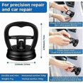 thumbnail image 2 of ZHAOCHENG Paquete de 2 herramientas para quitar y reparar abolladuras de automóviles con ventosas para manijas de ventanas, puertas, espejos y levantar objetos en movimiento de 5,7 cm, 2 of 5