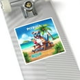 thumbnail image 4 of Pitbull Hello Summer Beach Theme with Sunglasses and Tropical Cocktail Vinyl Sticker Terrier Dog Lover Waterproof Decal Art Decor - 00009, 4 of 5