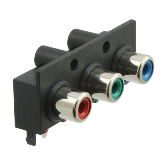 Pack of 2 RCJ-32265 Connector RCA Jack Mono 3.2MM R/A