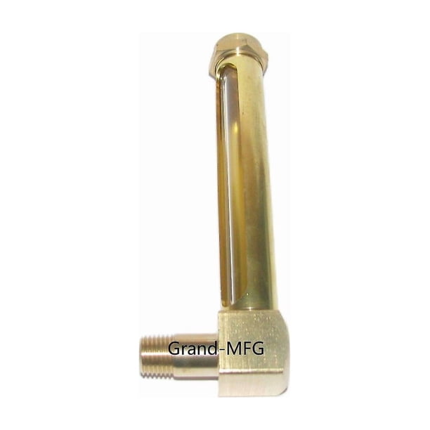 1/4 Npt Male Thread L-shape Brass Oil Liquid Level Indicator Sight ...