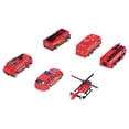 thumbnail image 1 of Camión de Bomberos de Juguete NikouMX Juego de 6 Piezas Helicóptero de Metal, 1 of 8