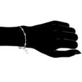 thumbnail image 3 of Ritastephens Women Adult Sterling Silver Rosary Bead Cross Religious Bracelet 7", 3 of 4