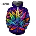 thumbnail image 5 of Sudadera con capucha con estampado 3D personalizado y colorido de hojas, moda urbana, informal, genial, para hombres y mujeres, ropa, tops, 5 of 5