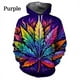 thumbnail image 5 of Sudadera con capucha con estampado 3D personalizado y colorido de hojas, moda urbana, informal, genial, para hombres y mujeres, ropa, tops, 5 of 5