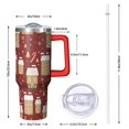 thumbnail image 2 of 40 Oz Plaid Christmas Tree Tumbler With Handle, Coffee Travel Mug Cup, Holiday Present, 2 of 4