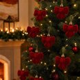 thumbnail image 4 of Tunhigl Christmas Ornament Balls, Red Hanging Tree Holiday Decor, 4 of 7