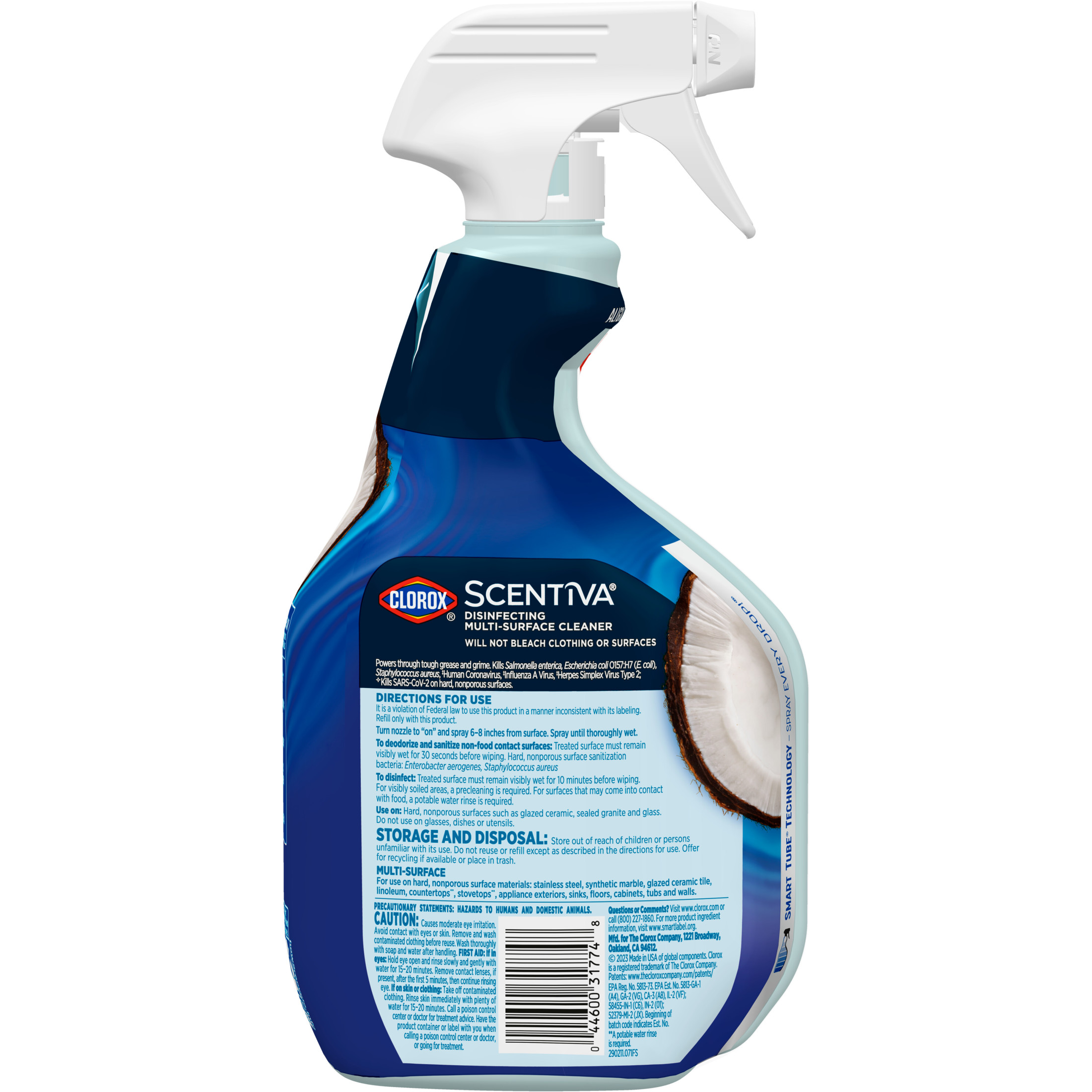 Clorox Scentiva Multi Surface Cleaner Spray, Pacific Breeze and Coconut, 32 fl oz - image 10 of 10