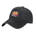 thumbnail image 2 of Vintage Cotton Washed Distressed Baseball Cap - Colorful Graphic Design with " Me my Yellow for Kalani Doaint? " - Adjustable Golf Dad Hat for Men & Women, 2 of 6