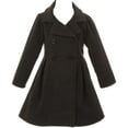 thumbnail image 3 of Big Girls' Cozy Long Sleeve Collar Button Flower Girl Coat Jacket Cover Outerwear Charcoal 14 (J20K49S), 3 of 3