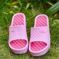 thumbnail image 4 of Anuirheih Pillow Slippers for Women and Men, Summer Shower Sandals Comfy Cushioned Soft Thick Sole Bathroom Bath Slippers(Pink), 4 of 7