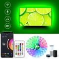 thumbnail image 1 of Retroiluminación LED para TV TV de 75 pulgadas Tiras de luces LED USB para TV WiFi Sincronización de música inteligente Compatible con Alexa RGBW 6500K Monitor que cambia de color blanco Iluminación p, 1 of 1