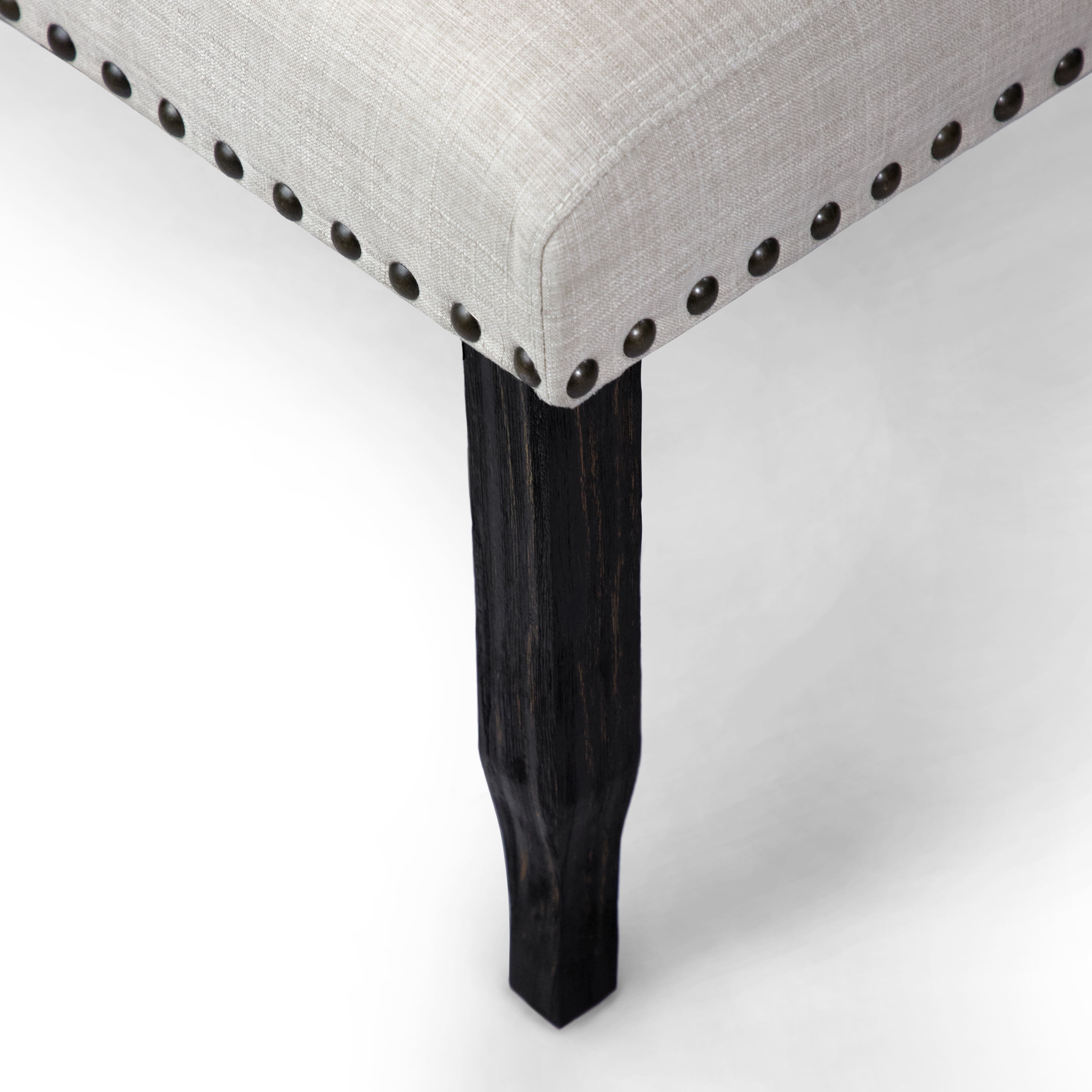 Furniture of America Freiden Tufted Wingback Dining Bench, Antique Black