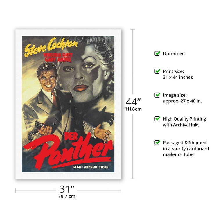 Highway 301 (Der Panther) - Starring Steve Cochran - Vintage