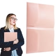 thumbnail image 2 of 1Pcs Poly Two-Pocket Folder,Heavy-Duty 2-Pocket Plastic Folders with Business Card Holder,Colored Plastic Folders with Pockets, 2-Pocket Poly Folder,Pocket Folders for Home and Office,(Pink), 2 of 9