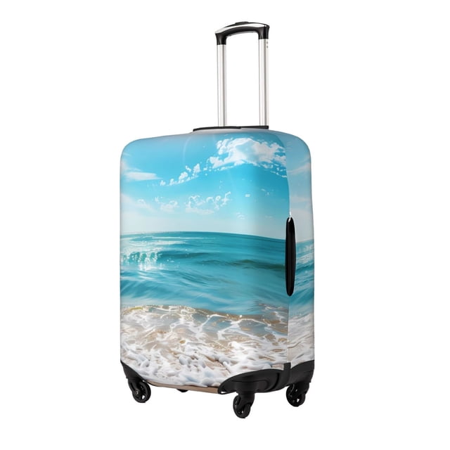 Fotbe Sunny Ocean Waves Funda Protectora para Equipaje, Antirrayones y Resistente a la Suciedad, Compatible con Maletas de 18 a 32 Pulgadas-Medium