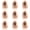 Gold, variant on 30Pcs Glow in The Dark Mini Ghosts Figures Halloween Decoration, Cute Resin Luminous Ghosts Statue, Micro Landscape Creative Decoration for Home Desktop Garden Party Shelf 0.6x0.8 Inch Pink