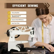 Manual Heavy Duty Cast Iron Sewing for Thick Materials 16.93x7.87x16.93inch White