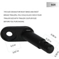 thumbnail image 6 of Bike Trailer Steel Coupler Attachment,Bicycle Trailer Hitch Connector,Black Universal Cycling Adapter Accessories for Child, Cargo & Pet Bicycle Trailers, 6 of 7