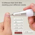 thumbnail image 4 of Labymos Portable Nail Drill Machine with Digital LCD Screen 30000RPM Touch Control Rechargeable Electric Nail File Nail Drill Pen for Acrylic Nails Manicure Pedicure Nail Grinding Polishing Cuticle, 4 of 7