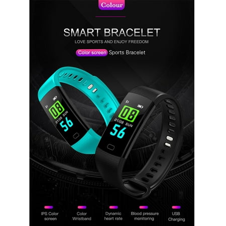 Fitness Tracker Watch With Heart Rate Monitor Waterproof ...