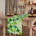 thumbnail image 2 of Table Runners 70 Inches Long Dress Scarves, St. Patrick's Day Farmhouse Coffee/Dining/Kitchen Table Decor, Holiday Table Runner, Lucky Shamrocks Spring Leaves Retro Plants 13x70 Inch, 2 of 9